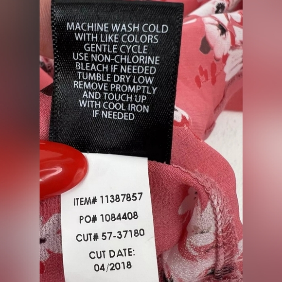 Torrid chiffon floral kimono size 3/4 pink cherry blossom print - Picture 10 of 14